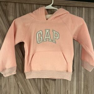 Girls 5 Year Baby Gap Pink Pullover Fleece Hoodie